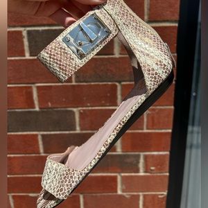 Vince Camuto Snake Skin Summer Sandals